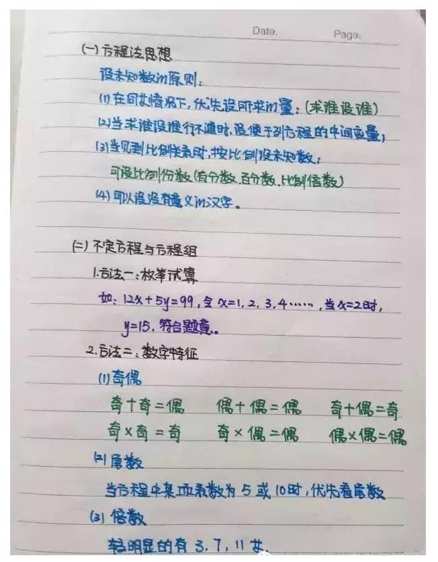 行測(cè)公式記不?。繉W(xué)霸幾張筆記就搞定了！